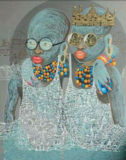 LES DEUX VISIONNAIRES - a Paint Artowrk by YA MADO